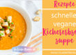 Du musst schnell etwas für deine Kinder oder ganze Familie kochen? Es soll schmecken, aber auch gesund sein? Wie wäre es mit dieser leckeren Kichererbsensuppe? Du brauchst dafür nur einen Topf und einen Mixer oder Pürierstab schmutzig machen.
