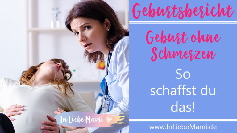 Geburt ohne Schmerzen mit Betäubungsmittel und Schmerzmittel