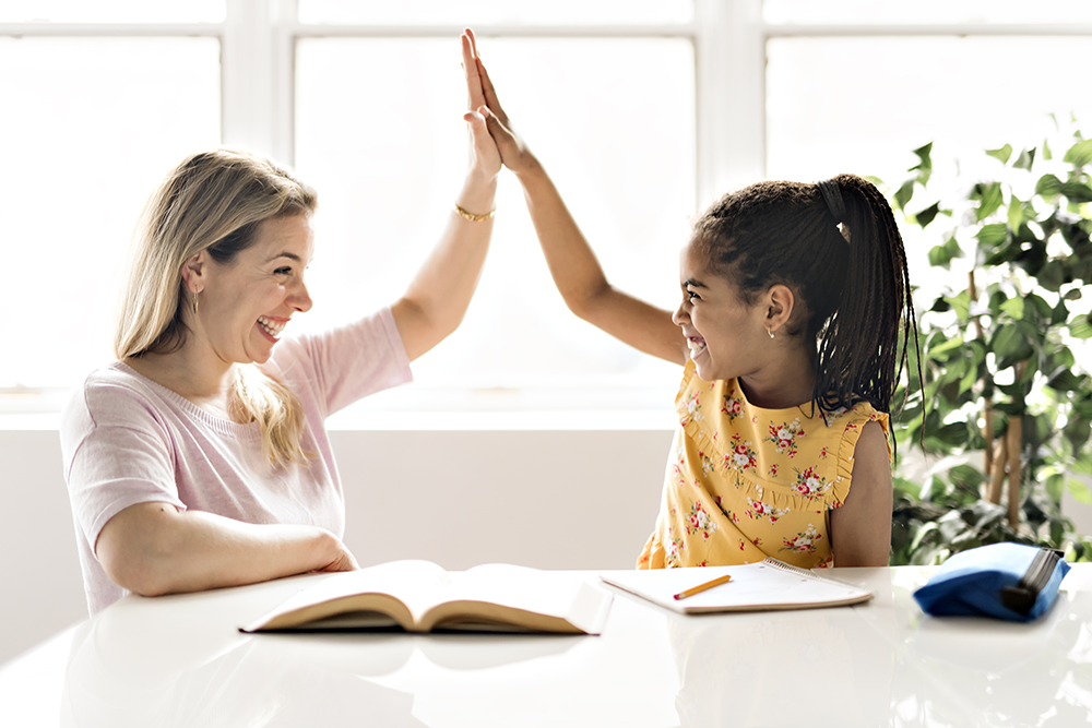bigstock-Mother-Help-Black-Girl-Doing-H-264668908