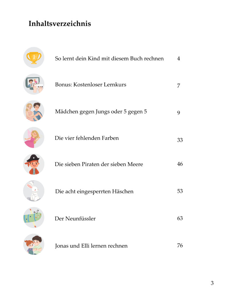 Geschichten zum Rechnen Lernen
