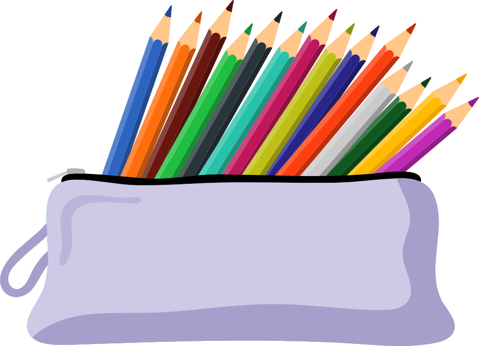 pencil case violet